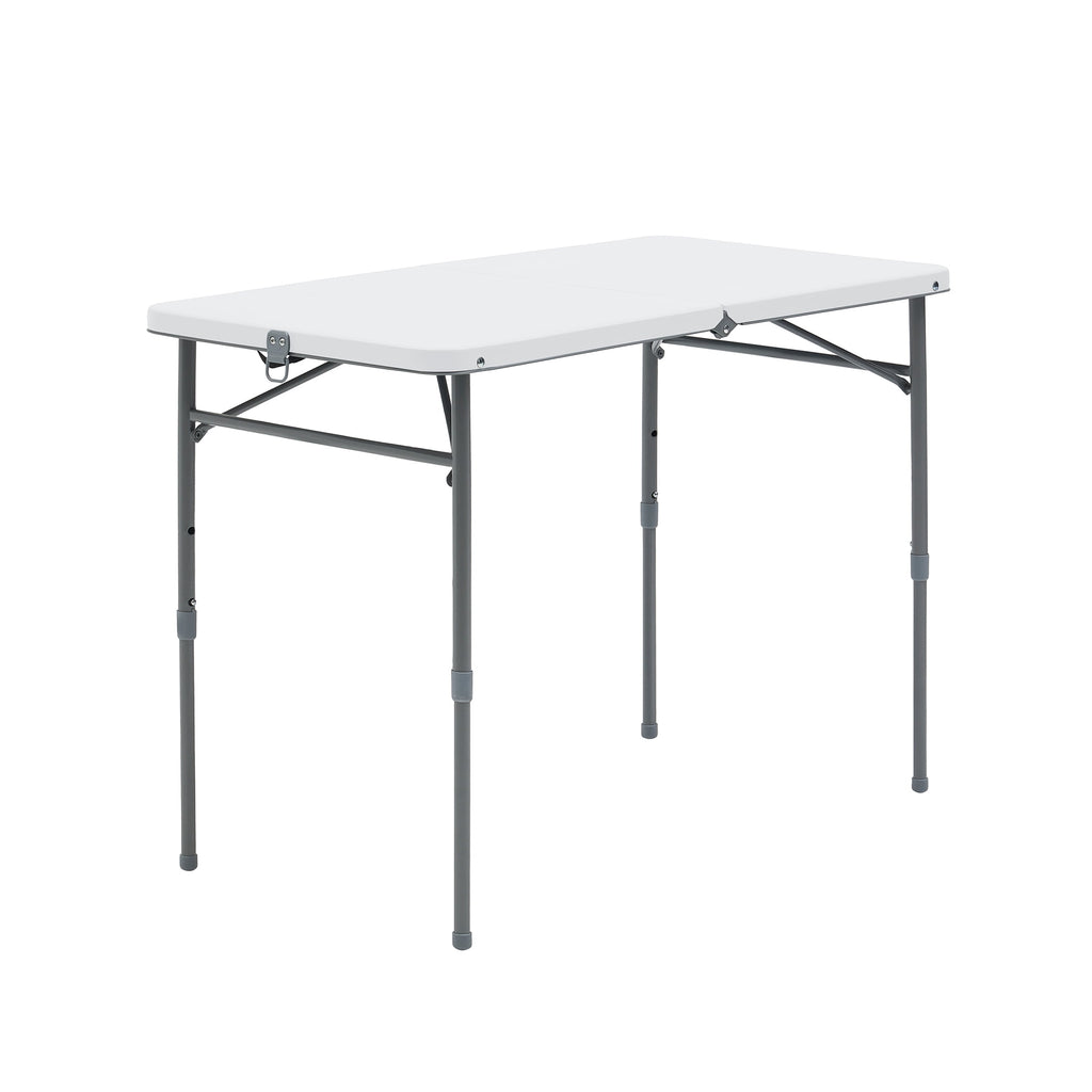 Mainstays 40 Adjustable Height Centerfold Folding Table, Black