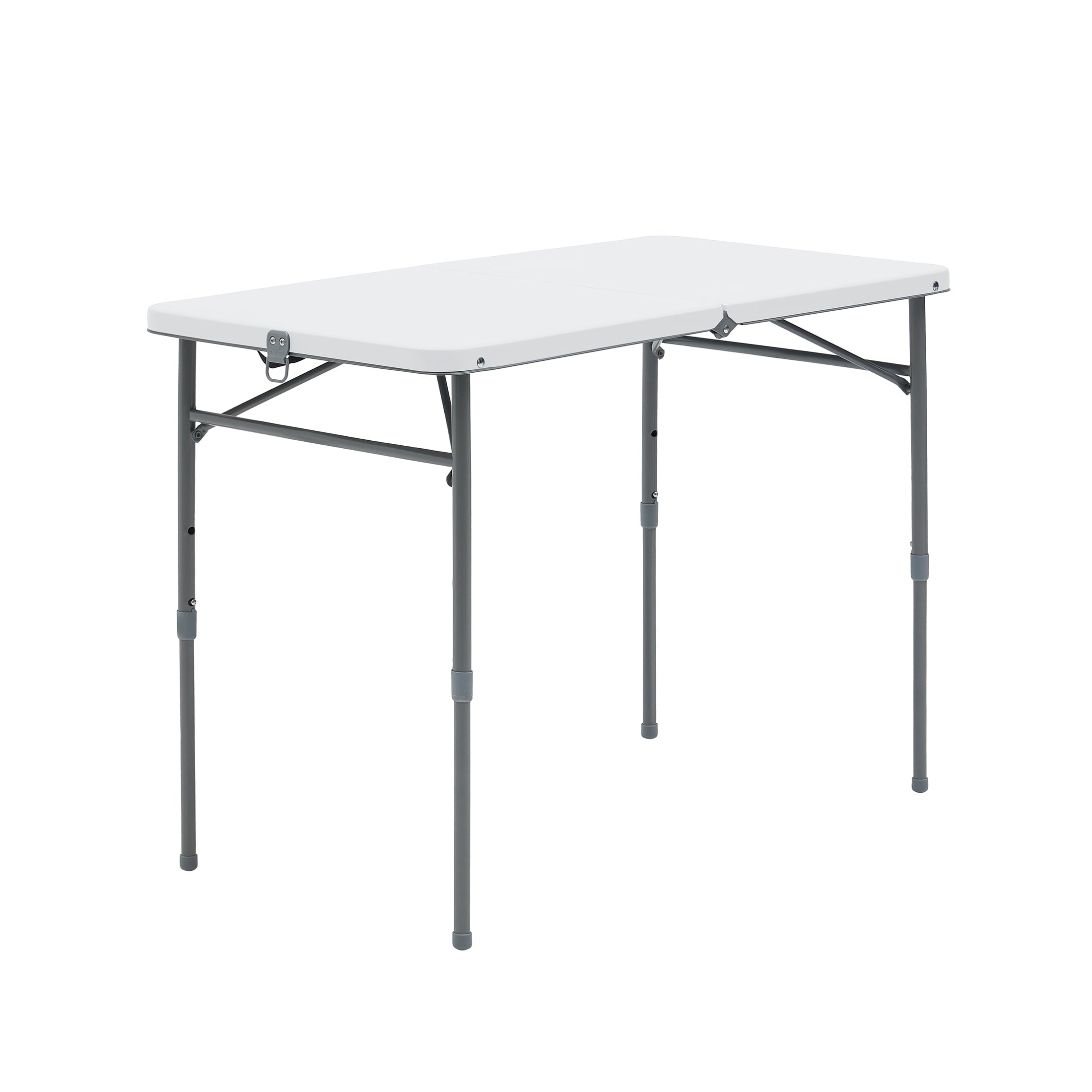 Mainstays 40 Adjustable Height Centerfold Folding Table, Black