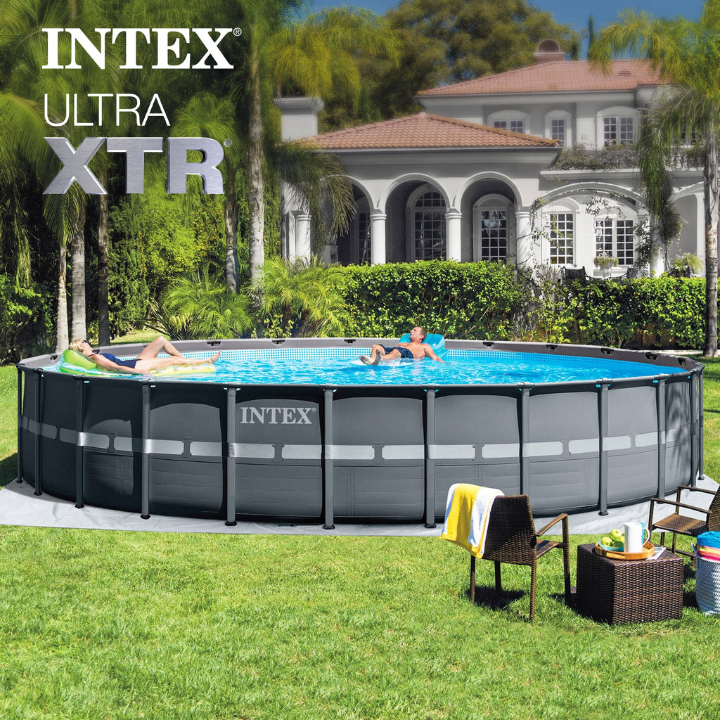 Intex Ultra XTR 24' x 52 Round Above Ground Pool & 2 Pack OptiFlow Filter Sand