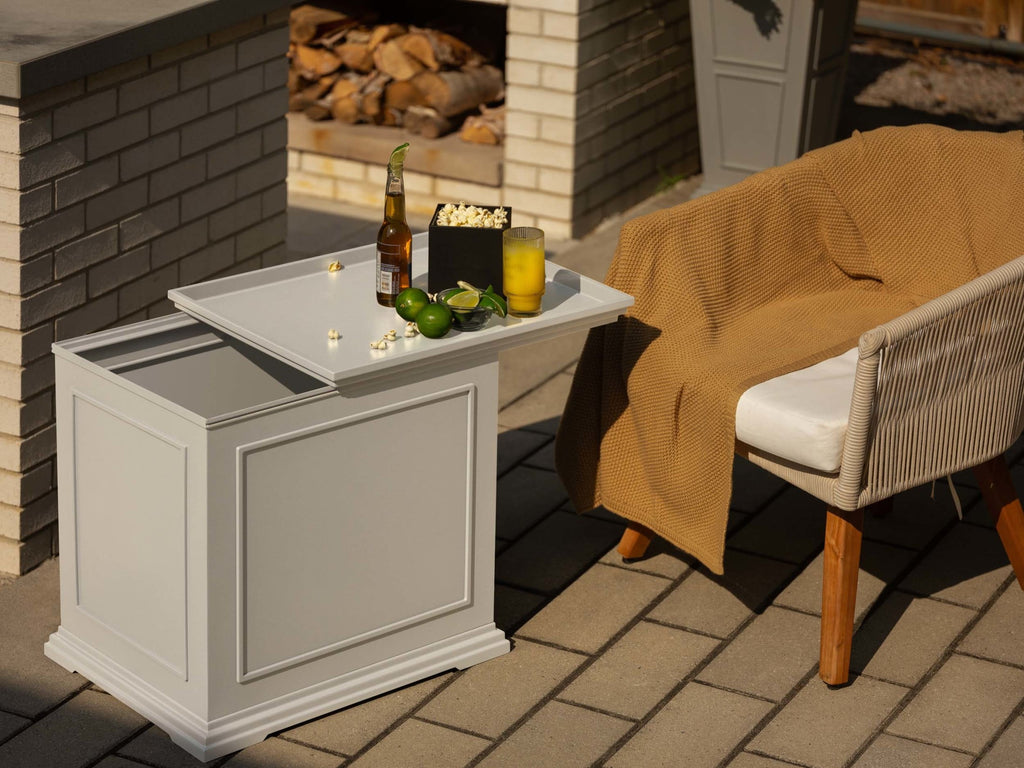 Veradek 2-in-1 Tray and Storage Table – Black