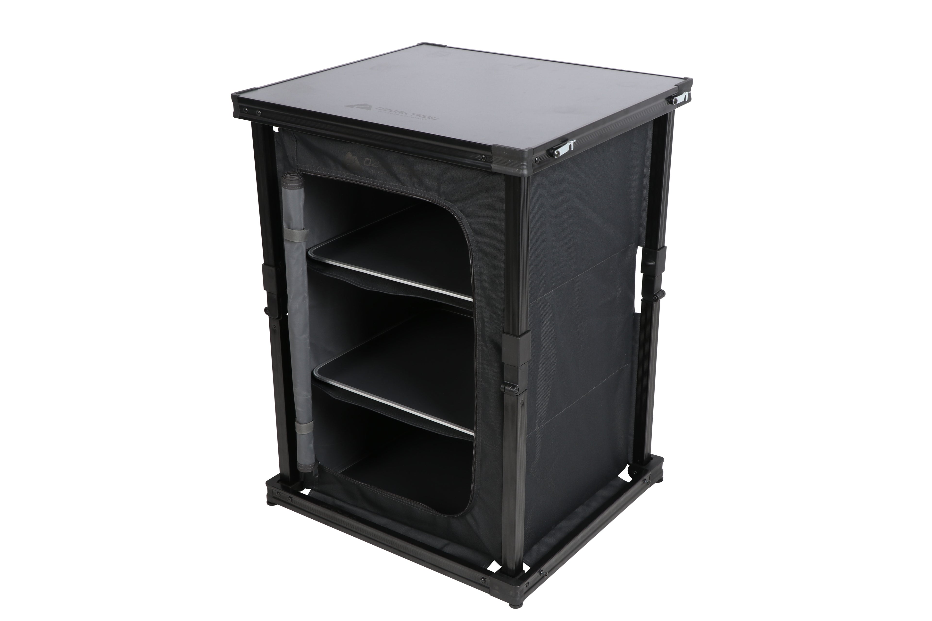 Ozark Trail Kitchen Organizer Hardtop Table, Gray, 23 x 20 x 31
