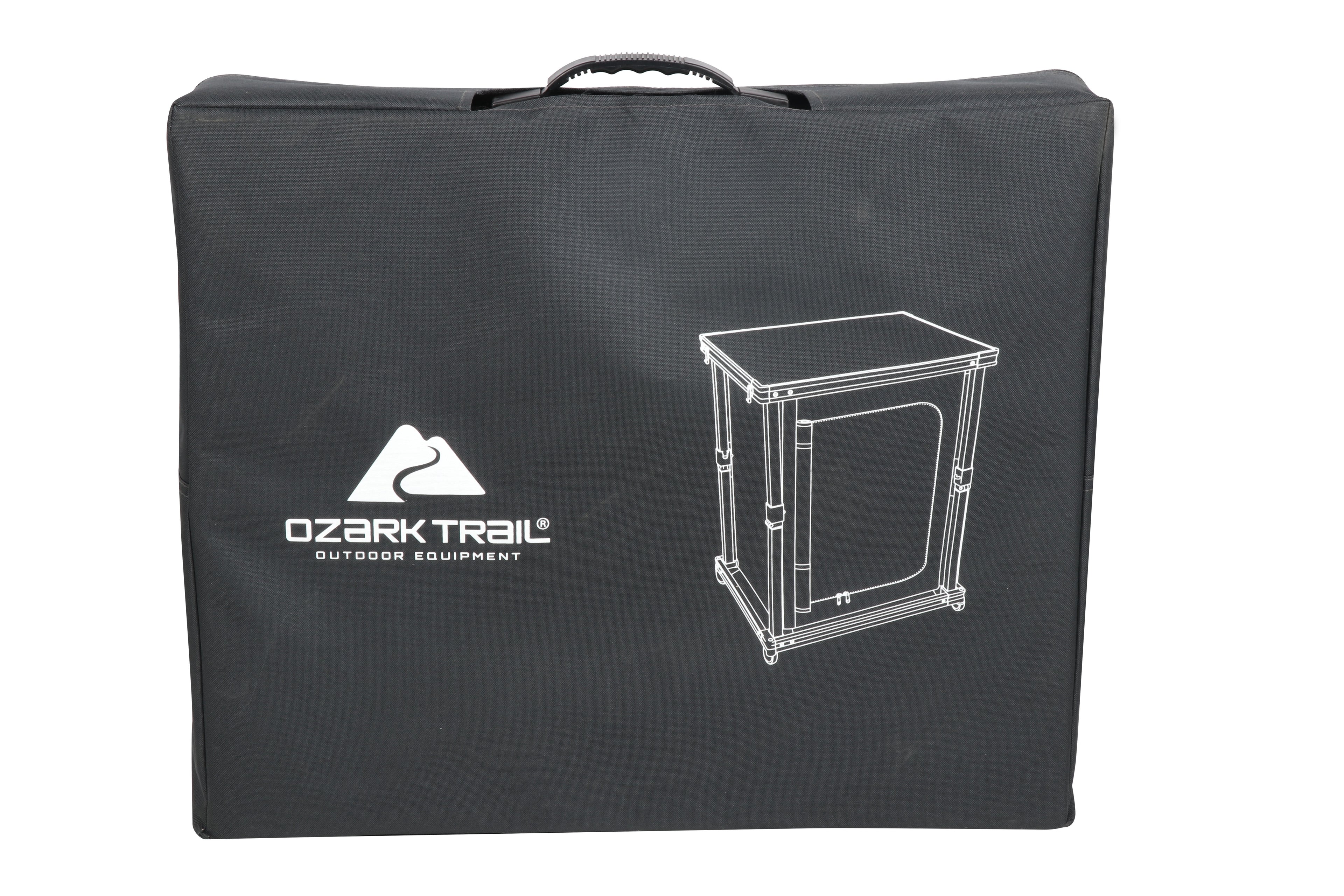 Ozark Trail Kitchen Organizer Hardtop Table, Gray, 23 x 20 x 31