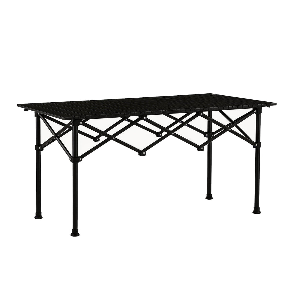 BN-LINK Folding Table Camping Table for Outdoor Barbecue Picnic Table Outdoor Table Garden Table,Lightweight with Carry Bag,47.2 L x 20.5 W x 22 H, Black
