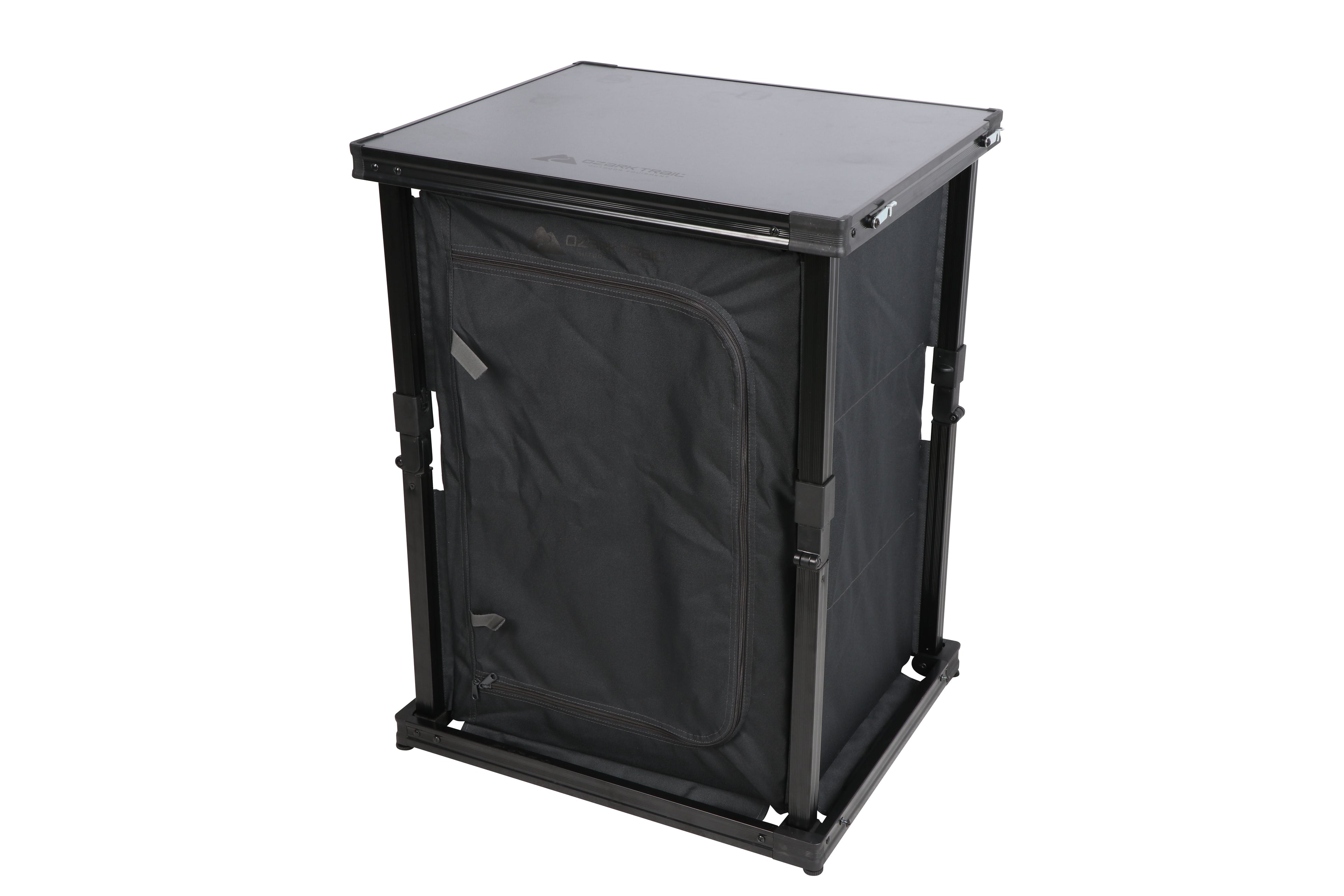 Ozark Trail Kitchen Organizer Hardtop Table, Gray, 23 x 20 x 31