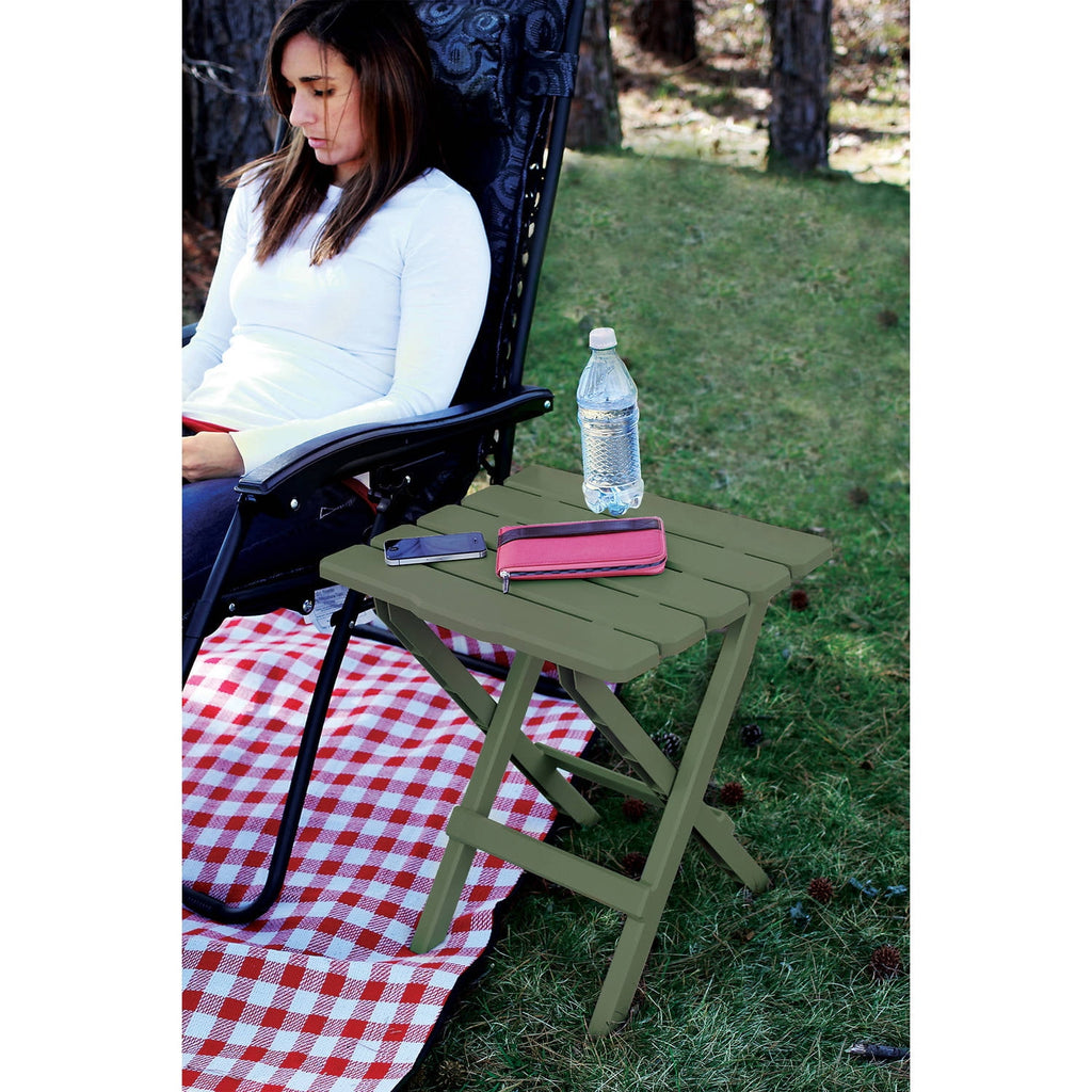 Camco Adirondack Table - Quick-Folding - Plastic, Mocha (51882)