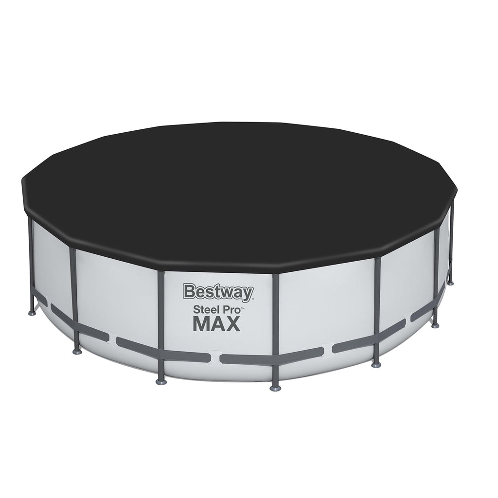 Bestway Steel Pro MAX 15’ x 48 Metal Frame Above Ground Pool, Blue, POOL ONLY