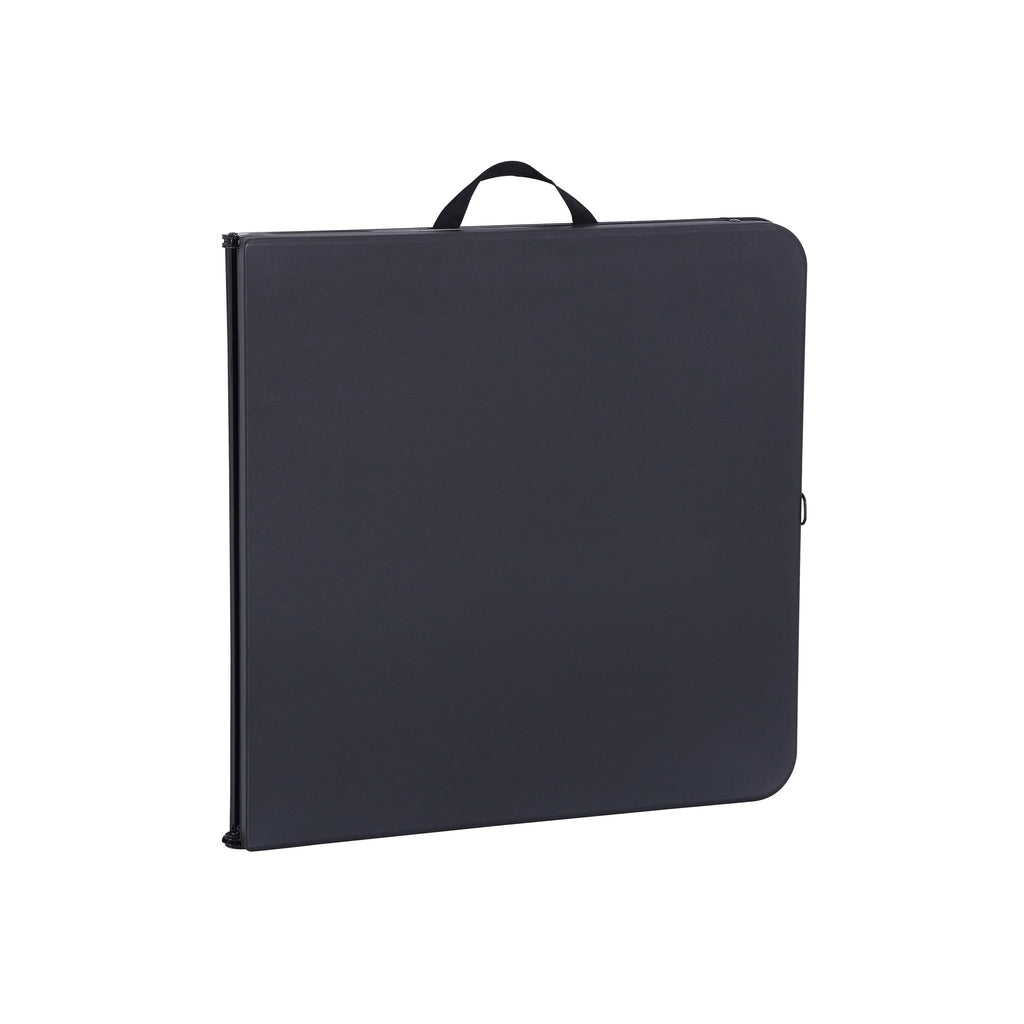 Mainstays 4' Adjustable Height Centerfold Folding Table, Black