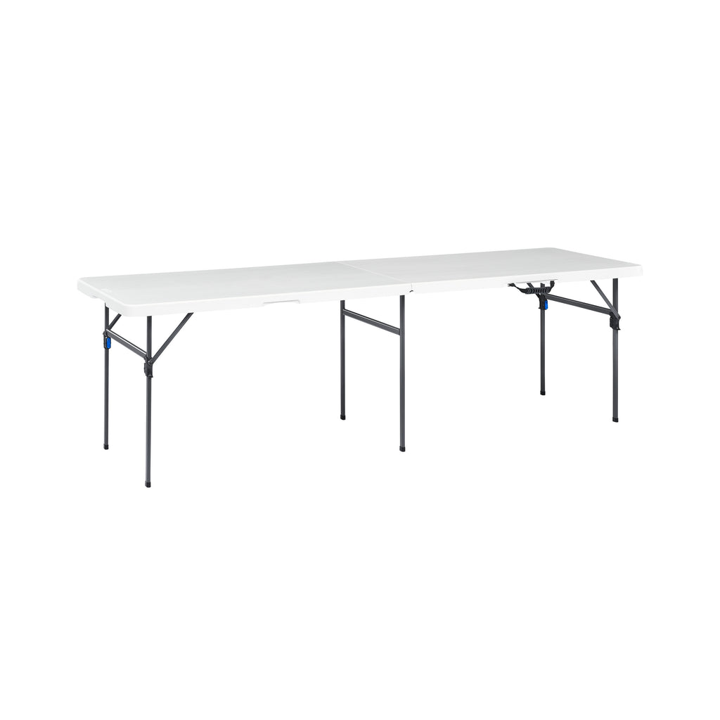 Mainstays 8' Rectangle Centerfold Folding Table, White