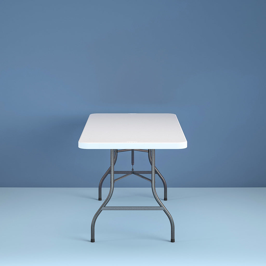 Cosco 6 Foot Premium Folding Table, White Speckle