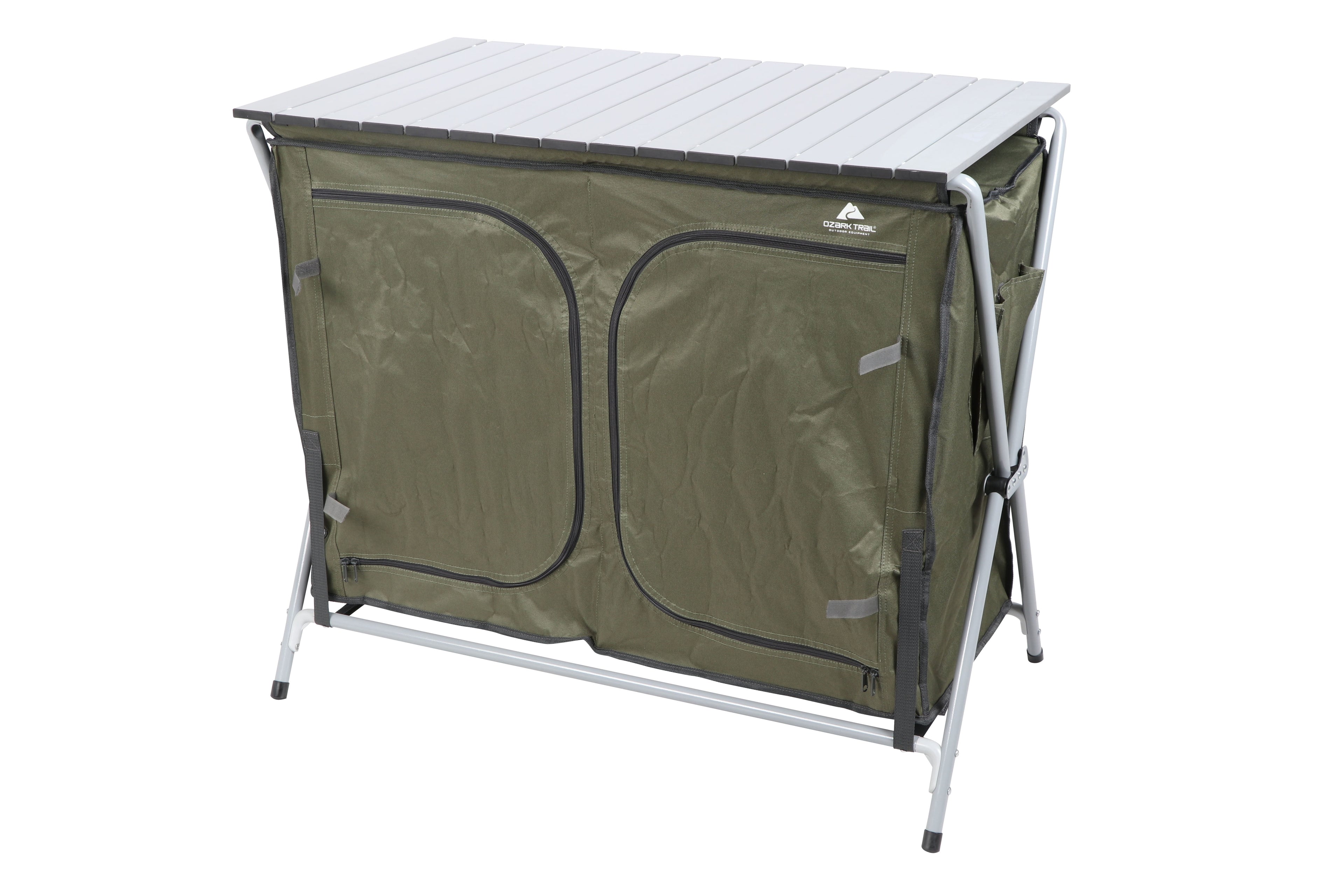 Ozark Trail Camping Table, Gray, 34.2Wx19.6Dx31.5H, New