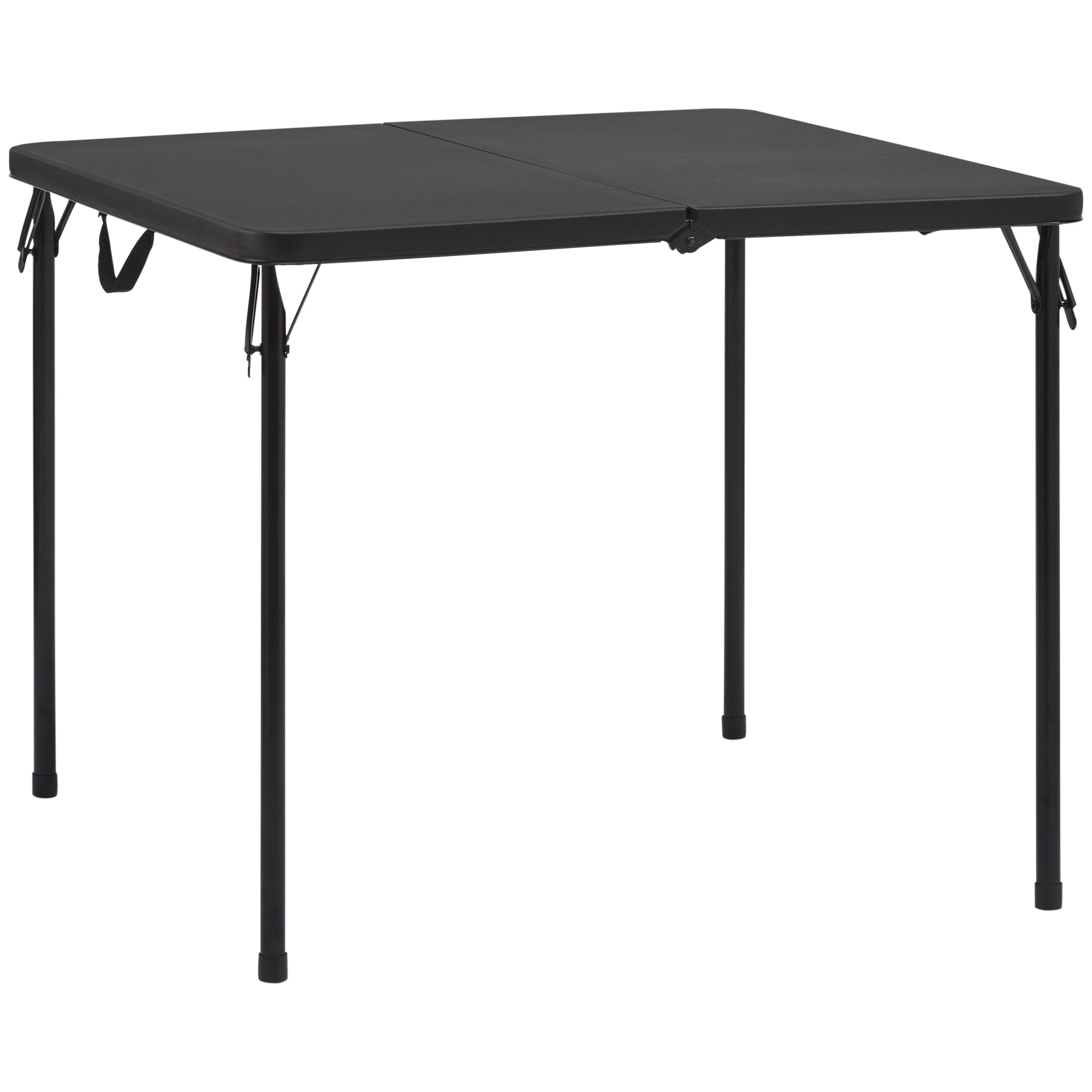 Mainstays 5-Piece 34 Square Centerfold Folding Card Table and 4 Folding Chairs Set, White