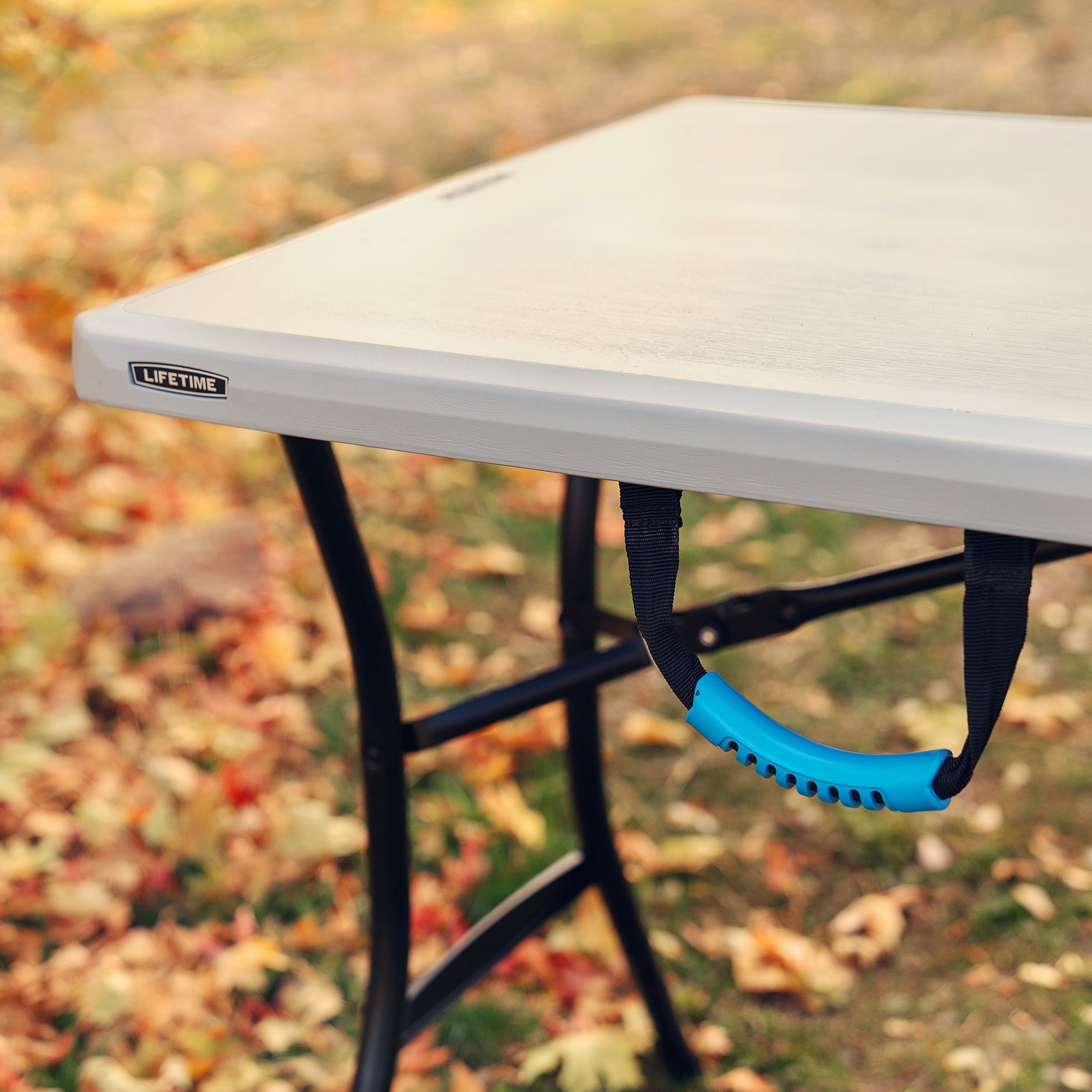 “Lifetime 5-Foot Fold-in-Half Table – Portable Indoor/Outdoor Utility Table for Camping, Events & Tailgating – Gray